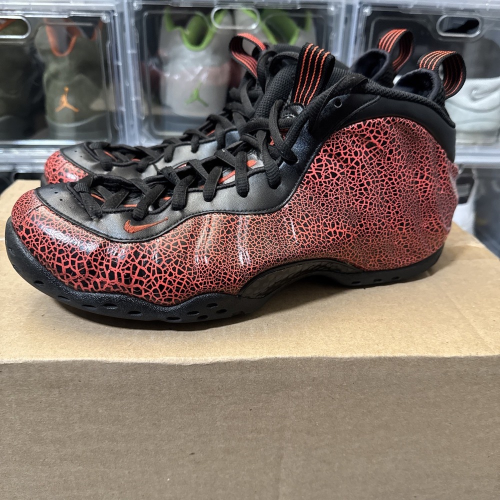Nike Air Foamposite One Men's Size 9.5 'Cracked Lava'  314996-014 see pictures